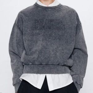 Zara Quote Crewneck